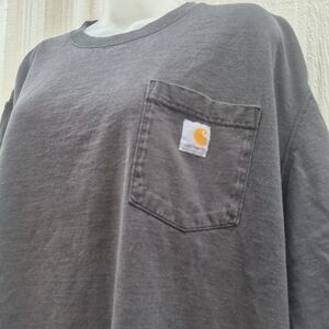 Men's Carharrt 2XL LOOSE FIT Honduras Black Men's Pocket Shirt- Good